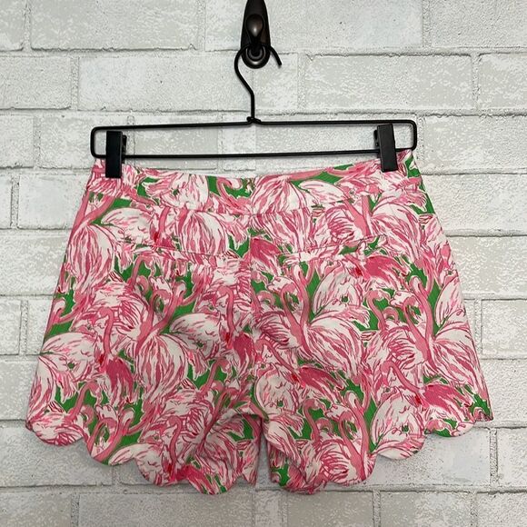 Lilly Pulitzer Buttercup Scallop Hem Shorts 000 - Picture 2 of 5
